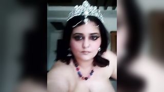 XXX देसी सेक्स वीडियो bbw चाची बंदूक के साथ नग्न