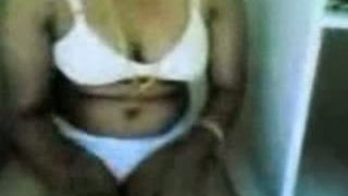 दक्षिण भारतीय भाभी स्तन के साथ खेलने